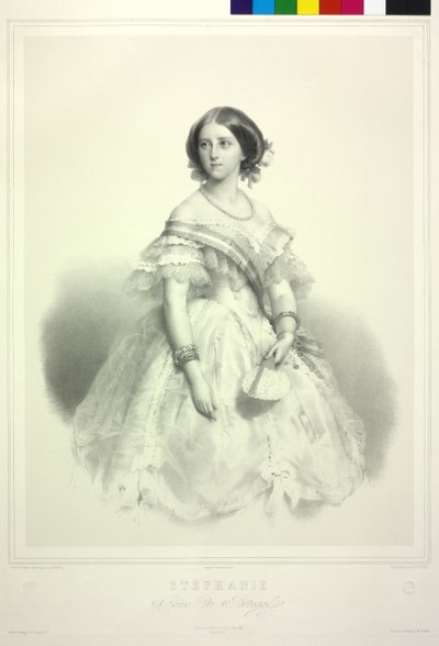 Stephanie Friederike av huset Hohenzollern-Sigmaringen av Alphonse Leon Noel