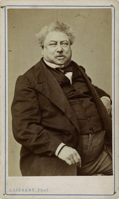 Författaren Alexandre Dumas far 1802-1870, 1870. av Alphonse Liebert