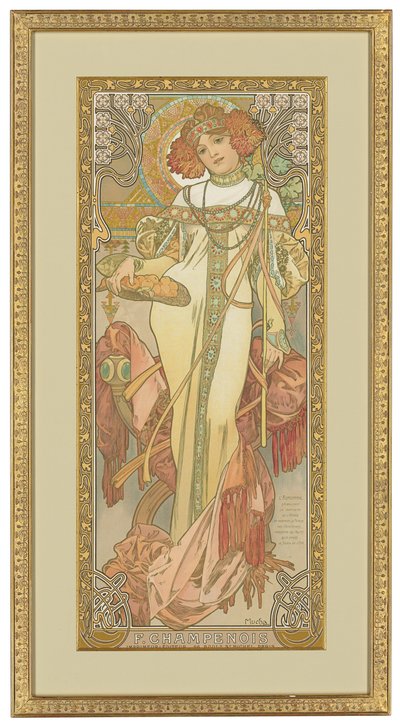 Fyra årstider: Hösten, 1900 av Alphonse Mucha