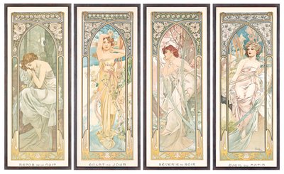 Dagens tider; Dagens timmar av Alphonse Mucha
