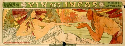 Vin från inkaindianerna av Alphonse Marie Mucha