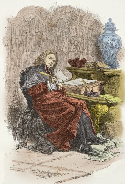 Porträtt av kardinal Dubois (gravyr) av Alphonse Marie de Neuville