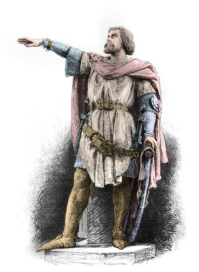 Porträtt av Jacob Van Artevelde (Gravyr) av Alphonse Marie de Neuville