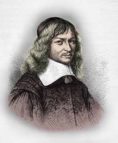 Porträtt av Nicolas Fouquet (Gravyr) av Alphonse Marie de Neuville