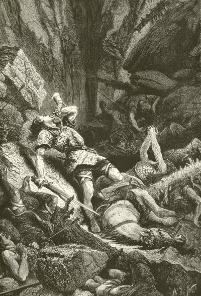 Roland vid Roncesvalles av Alphonse Marie de Neuville