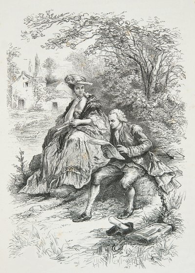 Rousseau i sällskap med Madame Louise d