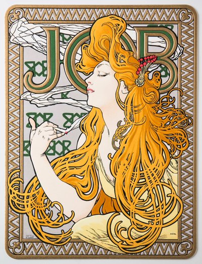 Reklamaffisch för silkespappret Job, 1897. av Alphonse Mucha