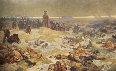 Efter slaget vid Grunwald. The Solidarity of the Northern Slavs Cykeln The Slav Epic av Alphonse Mucha