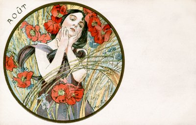 "Augusti", 1900 av Alphonse Mucha