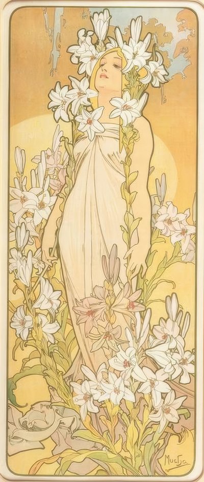 Liljan av Alphonse Mucha