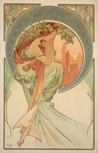 Poesin av Alphonse Mucha