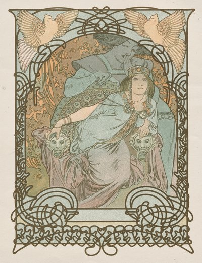 Ilsee, prinsessan av Tripoli av Alphonse Mucha