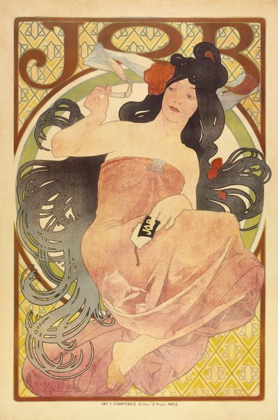 Job, ca 1897-98 av Alphonse Mucha
