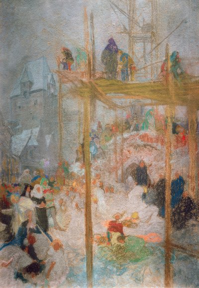 Johann Militsch von Kremsier / Study for Triptych v. A. Mucha av Alphonse Mucha