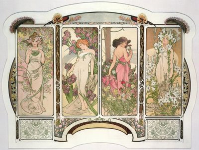Blommor av Alphonse Mucha