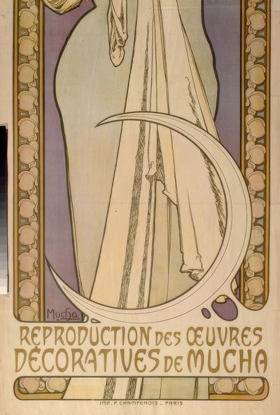 Lygie - Reproduktion av dekorativa verk av Mucha av Alphonse Mucha