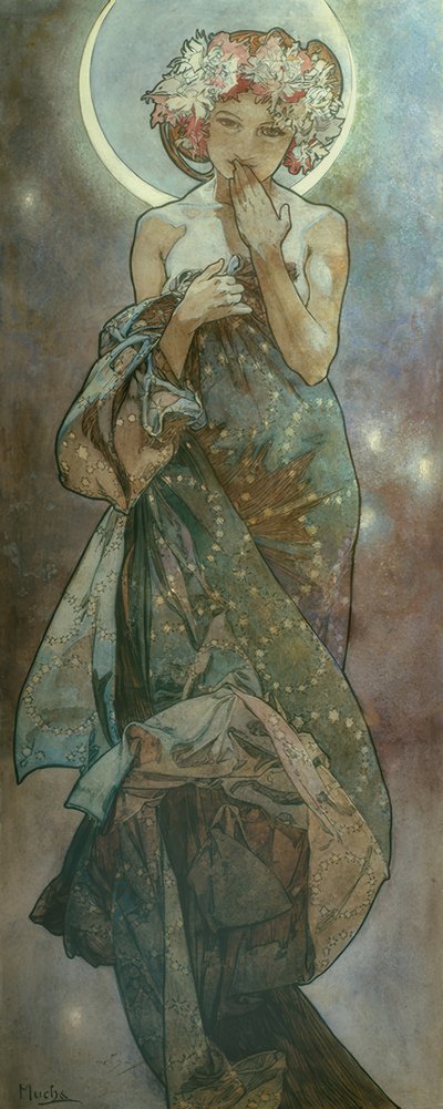 Månsken av Alphonse Mucha