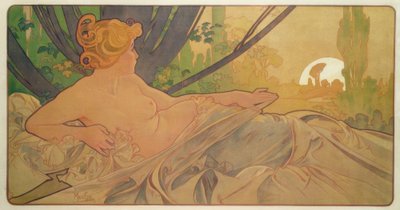Gryning av Alphonse Mucha