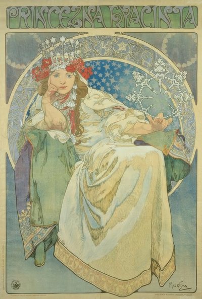 Prinsessan Hyacint av Alphonse Mucha