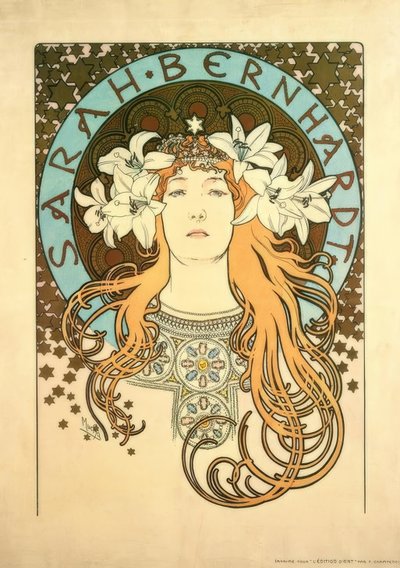 Sarah Bernhardt av Alphonse Mucha