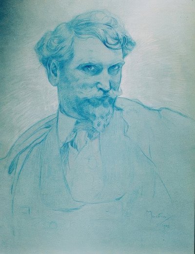 Självporträtt av Alphonse Mucha