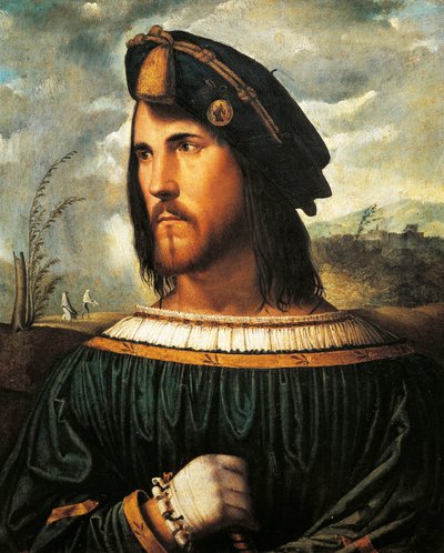 Porträtt av Cesare Borgia (Rom av Altobello Melone