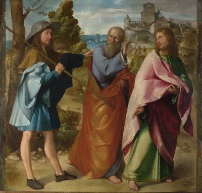 Vägen till Emmaus, ca. 1516 av Altobello Melone