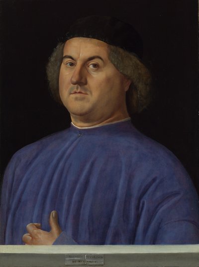 Porträtt av en man, 1497 av Alvise Vivarini