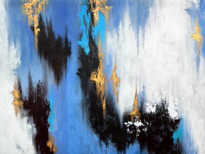 Blue Gold Dynamic Flow av Alyson Storms