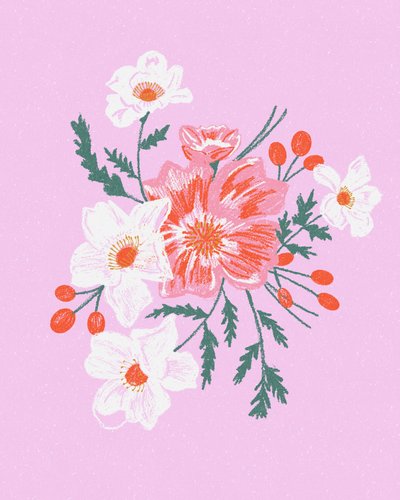 Rosa blombukett av Alyssa Hamilton