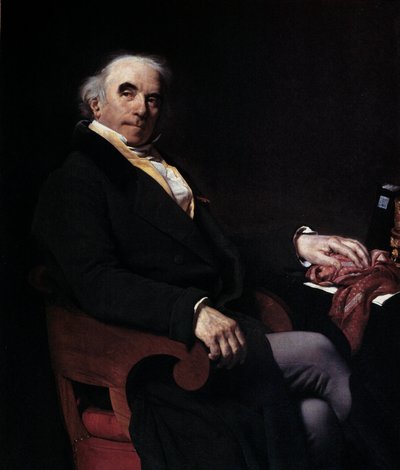 Porträtt av riddaren av Nanteuil Lanorville (1754-1834) Generaladministratör för kungliga meddelanden Målning av riddaren av Nanteuil Lanorville (1790-1819) 1817 sön. 1,29 X 1,02 m av Amable Pagnest
