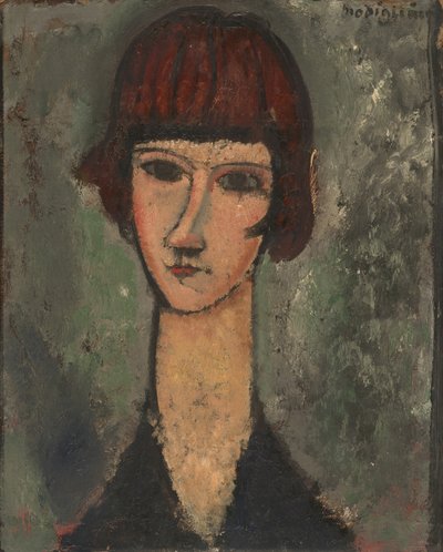 Porträtt av en kvinna, ca. 191719. av Amedeo Modigliani