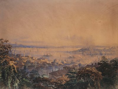 Utsikt över Konstantinopel, 1866 av Amadeo Preziosi
