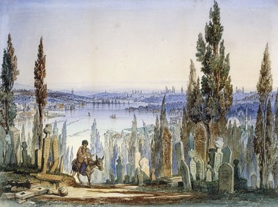 Konstantinopel från Eyub, av Amadeo Preziosi