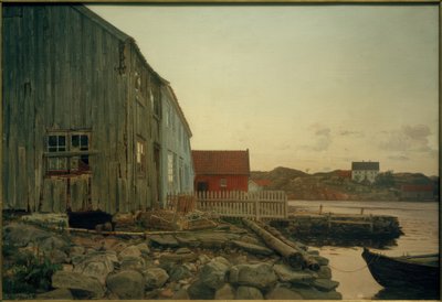En fiskarkoja, Gamla Hellesund av Amaldus Nielsen