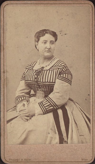 Porträtt av operasångerskan Carlotta Patti 1835-1889. av Amand Helm