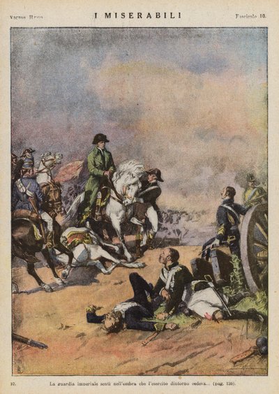 Illustration till Les Miserables av Victor Hugo (färglitografi) av Ambrogio Lombardi
