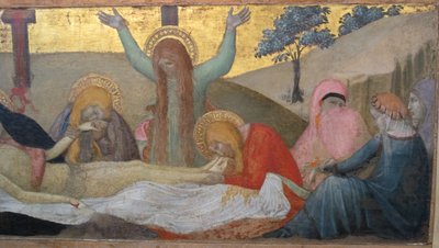 Ambrogio lorenzetti, madonnan med barnet och helgonen m. maddalena och marta, sorg, 03 av Ambrogio Lorenzetti