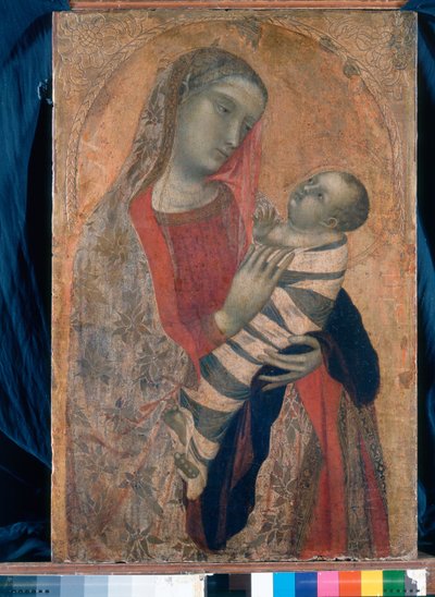 Madonna och barn, 1320-23 av Ambrogio Lorenzetti