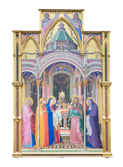 Presentation av Jesus i templet av Ambrogio Lorenzetti