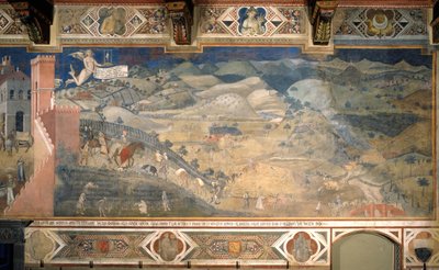 Effekterna av god regering i landet av Ambrogio Lorenzetti