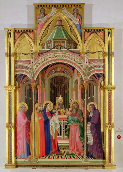 Presentationen i templet, 1342 (tempera på panel) av Ambrogio Lorenzetti