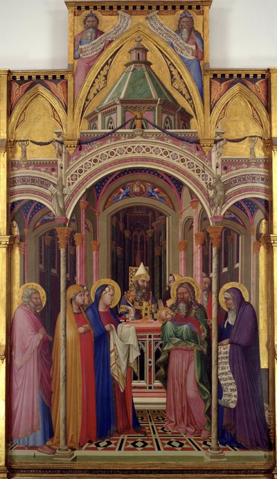 Presentationen i templet, 1342 av Ambrogio Lorenzetti