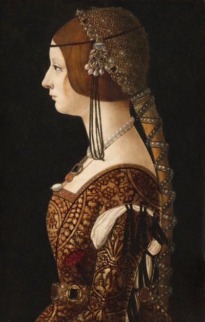 Bianca Maria Sforza, troligen 1493. av Ambrogio de Predis