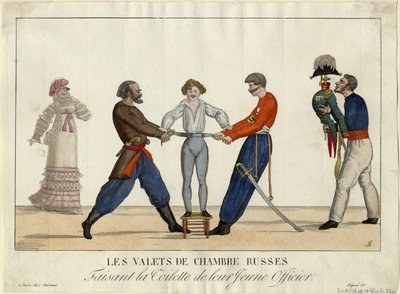 Toalett av en ung rysk officer, ca. 1815 av Ambroise Louis Garneray