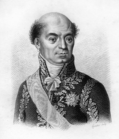Dominique Catherine, Marquis de Pérignon Maréchal de France (1754 till 1818).- i” Porträtt av de franska generalerna efter fransmännens segrar och erövringar””. Graverad av Ambroise Tardieu 1818. Stella Collection. av Ambroise Tardieu