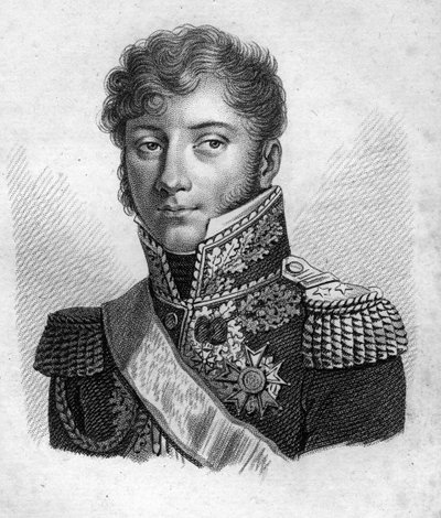 General av Montholon. Charles Tristan, greve av Montholon General français (1783 till 1853). i "" Porträtt av de franska generalerna efter fransmännens segrar och erövringar"". Graverad av Ambroise Tardieu 1818. Stella Collection. av Ambroise Tardieu
