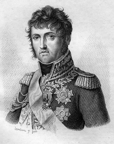 Johannes av Gud Nicolas Soult, hertig av Dalmatien. General sedan marskalk av Frankrike (1769 - 1851) i ""Porträtt av franska generaler efter fransmännens segrar och erövringar"" Graverad av Ambroise Tardieu 1818. Stella Collection. av Ambroise Tardieu