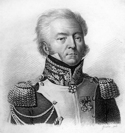 Louis Lepic General of Division (1765-1847) - i "" Porträtt av de franska generalerna efter fransmännens segrar och erövringar"". Graverad av Ambroise Tardieu 1818. Stella Collection. av Ambroise Tardieu