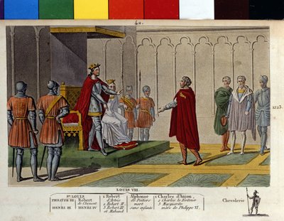 Ludvig VIII säger att "Lejonet" (1187 - 1226), den capetianska dynastin, svarar med stolthet och fasthet på ett sändebud från kung Henrik III. Han förde faktiskt krig mot Henrik III, som hade vägrat att närvara vid hans invigning, som hertig av Guyana.- De av Ambroise Tardieu